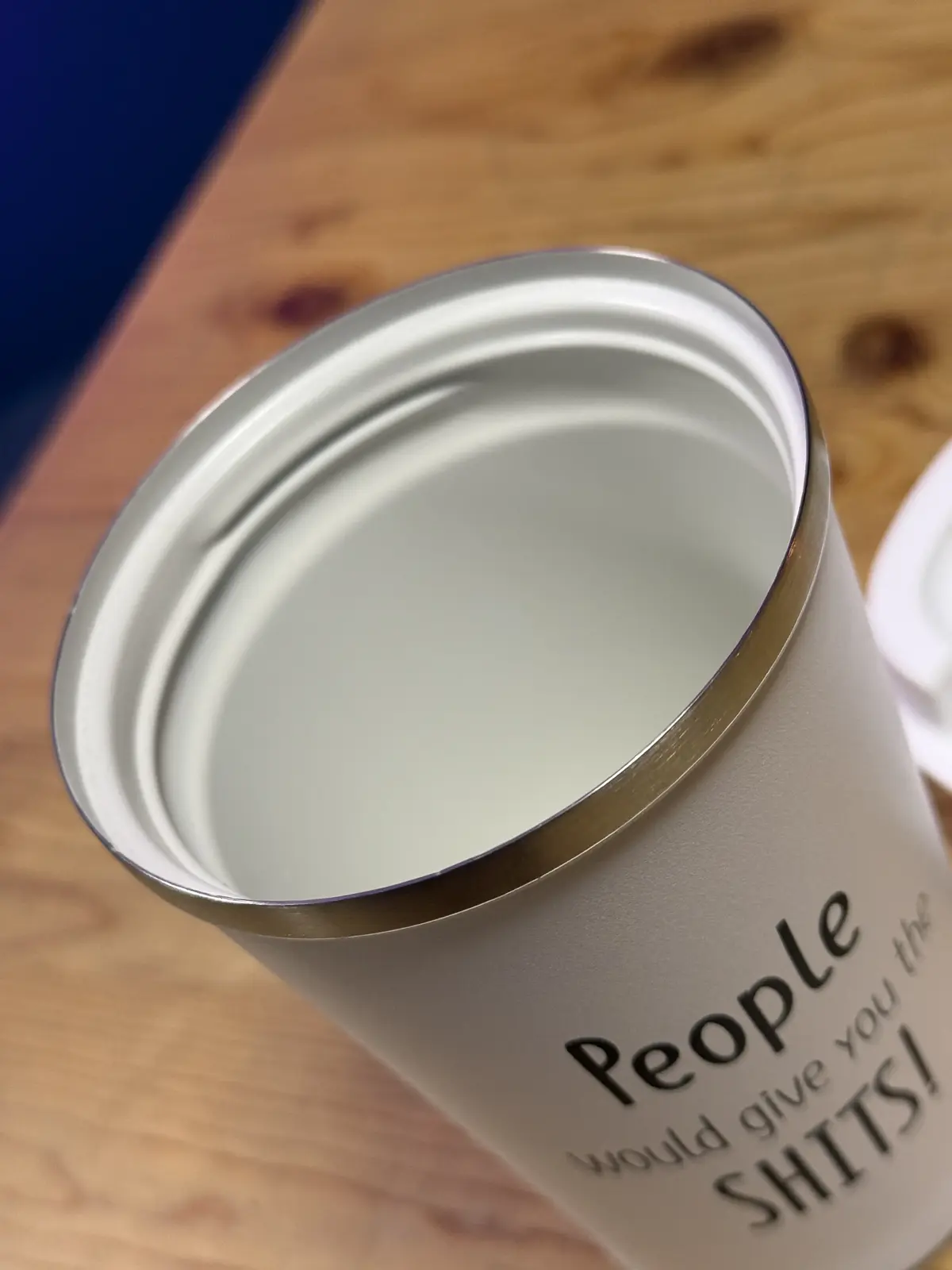 Premium White Travel Mug – "People Would Give You The Shits" - Image 3